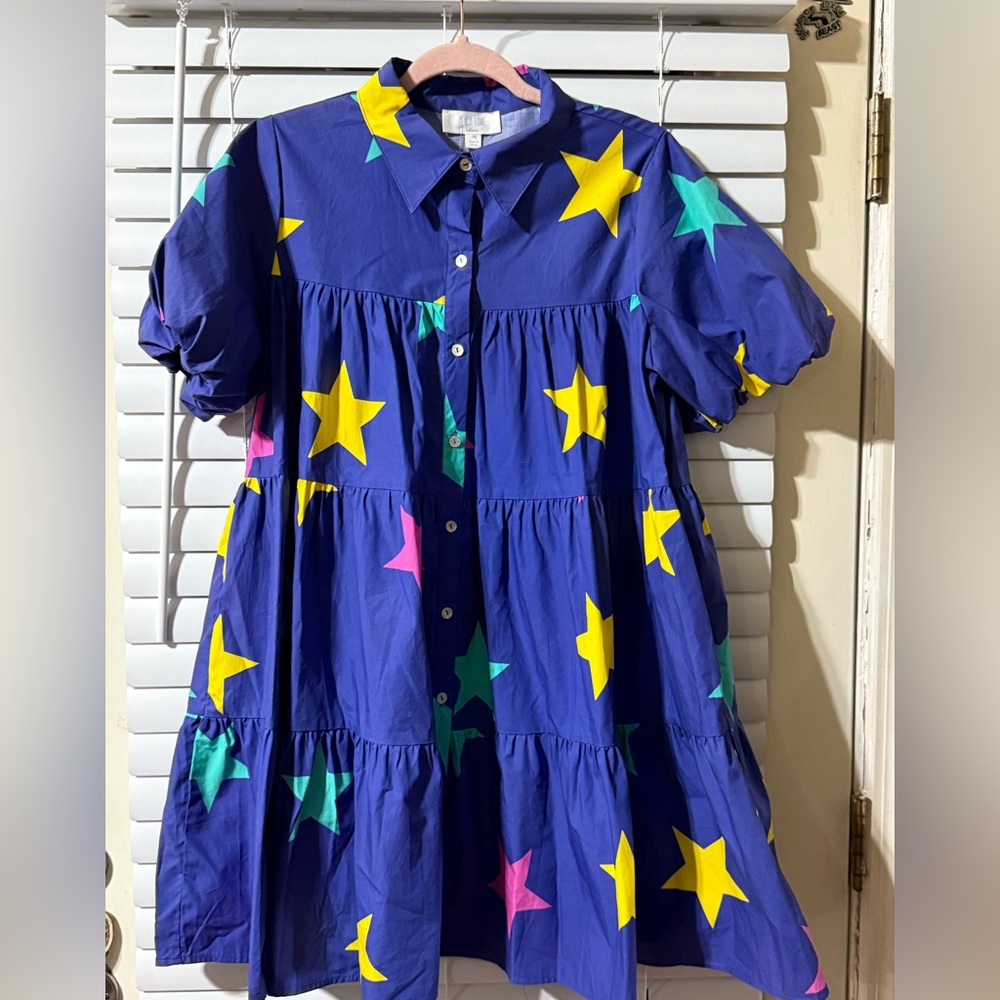 Peach Love California Starry Blue Dress
